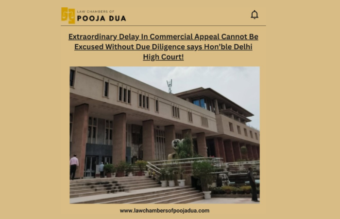 Extraordinary Delay In Commercial Appeal Cannot Be Excused Without Due Diligence says Hon'ble Delhi High Court!